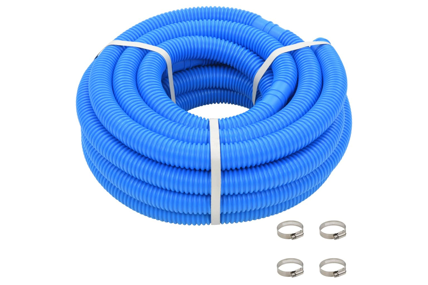 vidaXL 91750 Pool Hose With Clamps Blue 38mm12 M