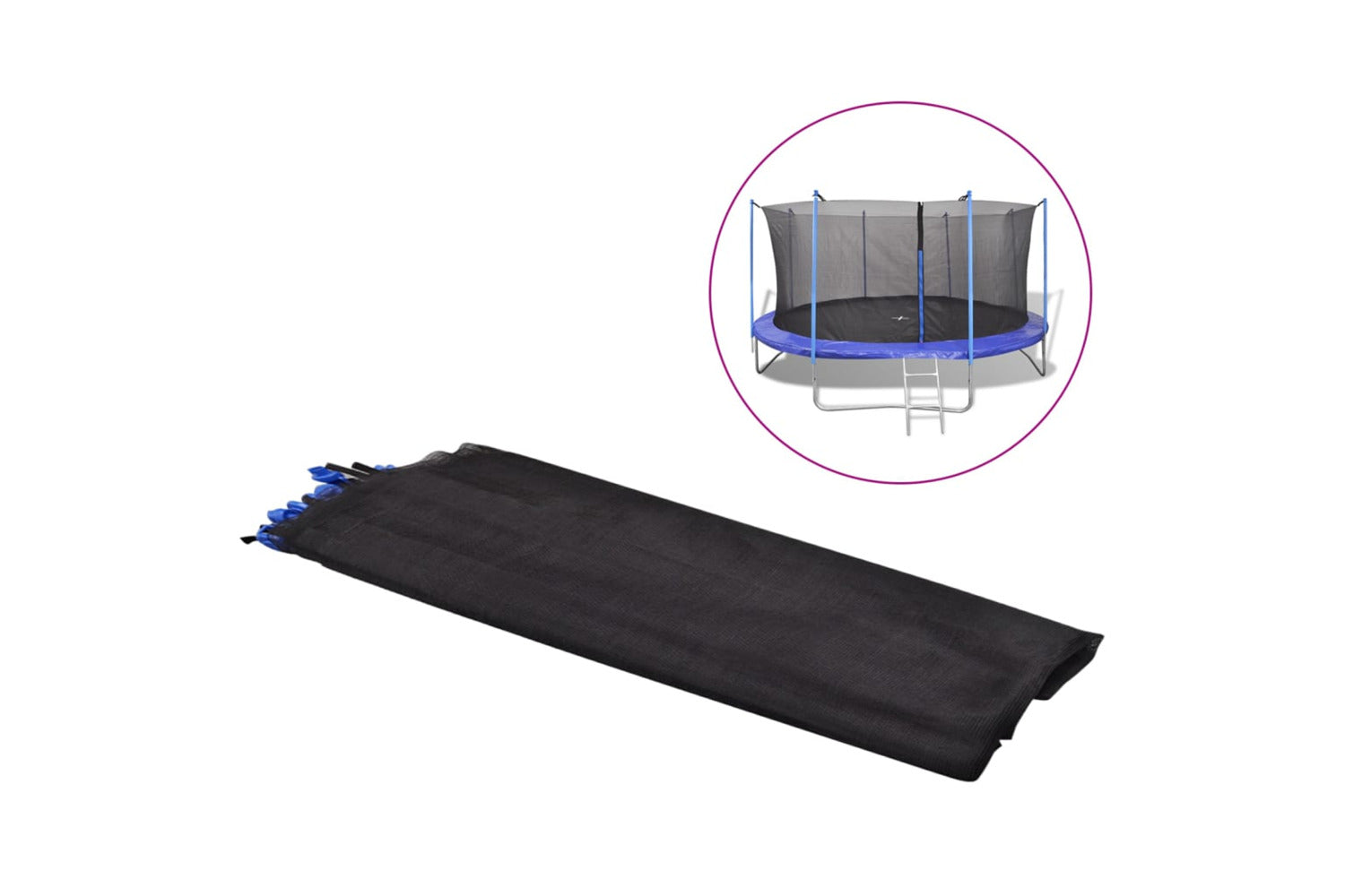 Vidaxl 142100 Safety Net For 4.26 M Round Trampoline-2