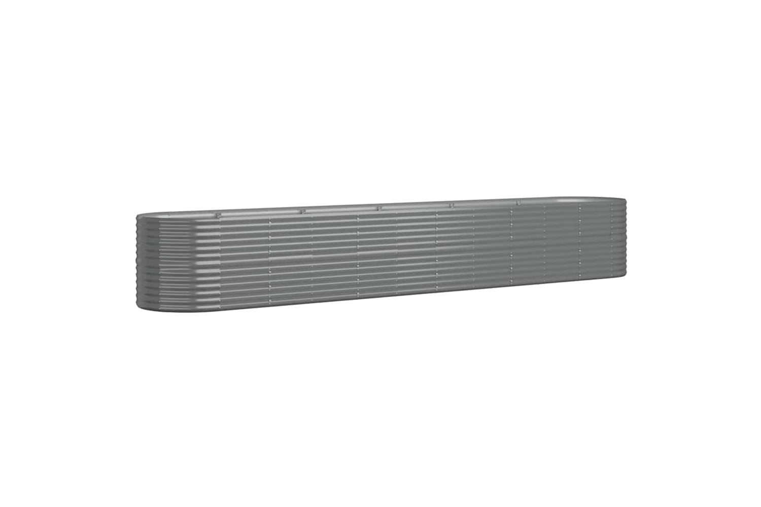 vidaXL 318969 Garden Raised Bed Powder-coated Steel 440x80x68cm Grey