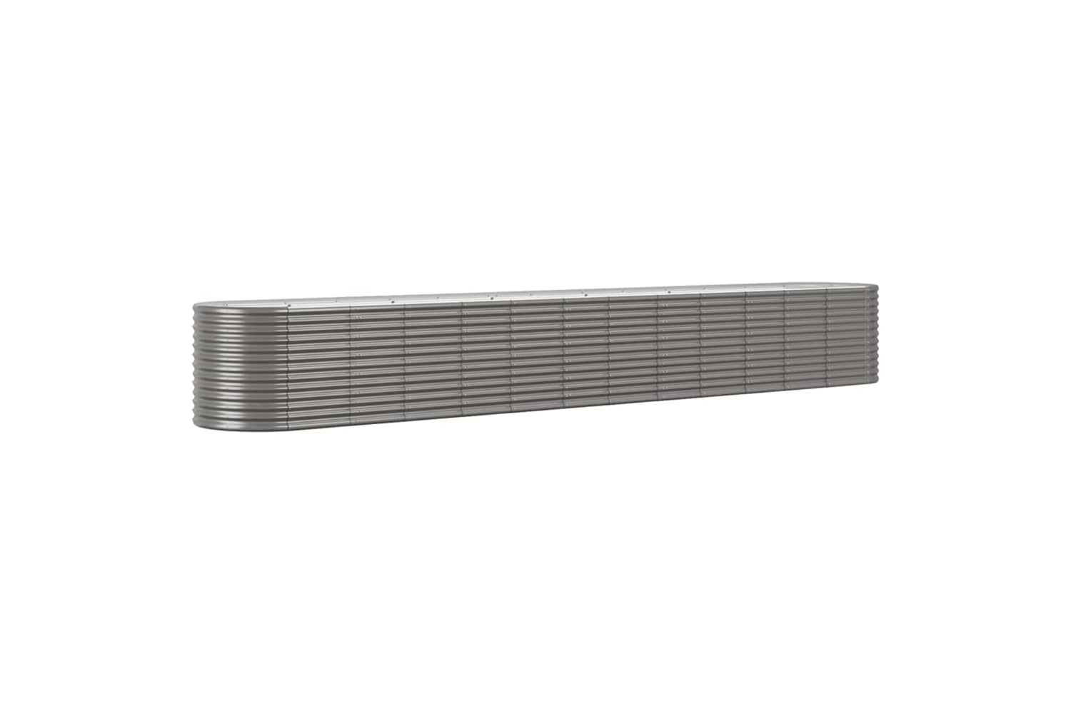 vidaXL 318974 Garden Raised Bed Powder-coated Steel 512x80x68cm Grey