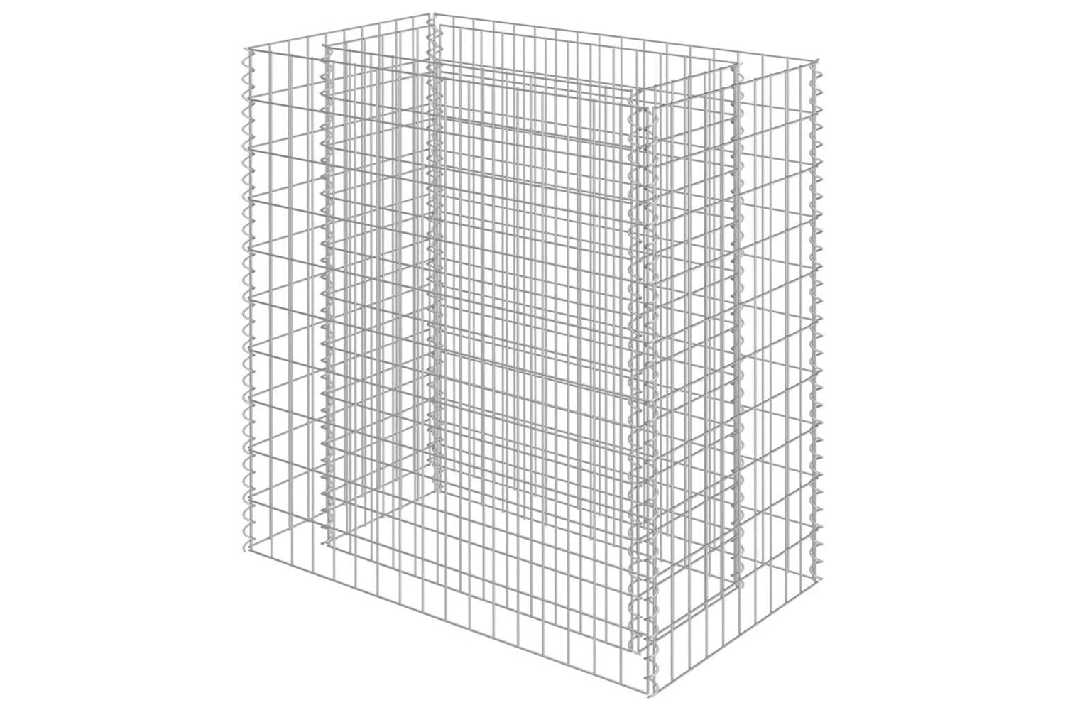 vidaXL 143568 Gabion Raised Bed Galvanised Steel 90x50x100cm