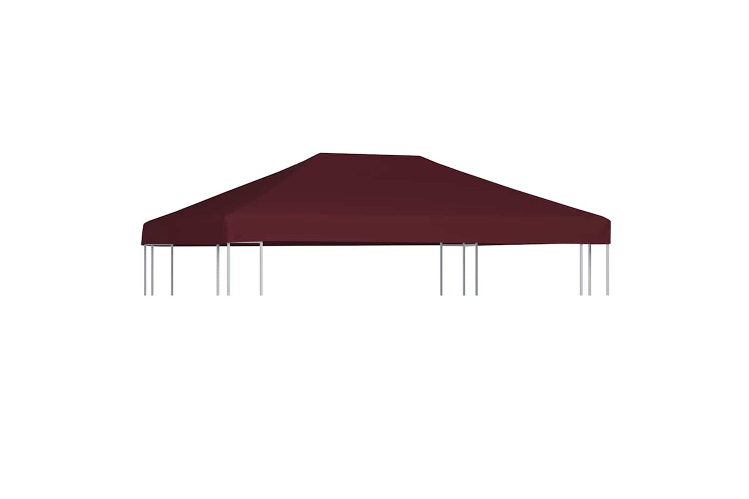 Vidaxl Gazebo Top Cover 310 G/m2 3x4 M Bordeaux