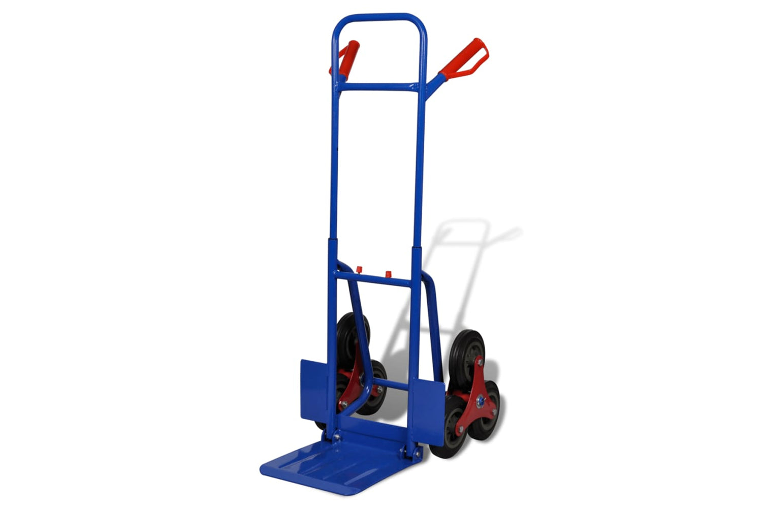 Vidaxl 140512 Folding Sack Truck With 6 Wheels Blue