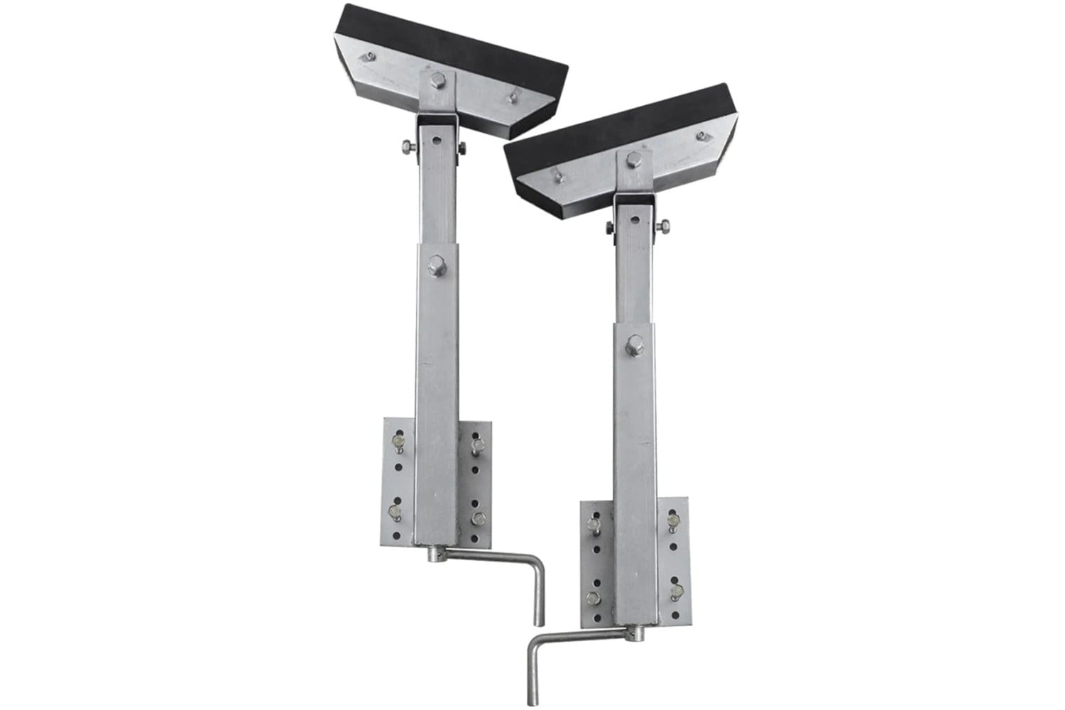 vidaXL 141552 Boat Trailer Solid Bar Bow Support Set Of 2 63 - 88cm-2
