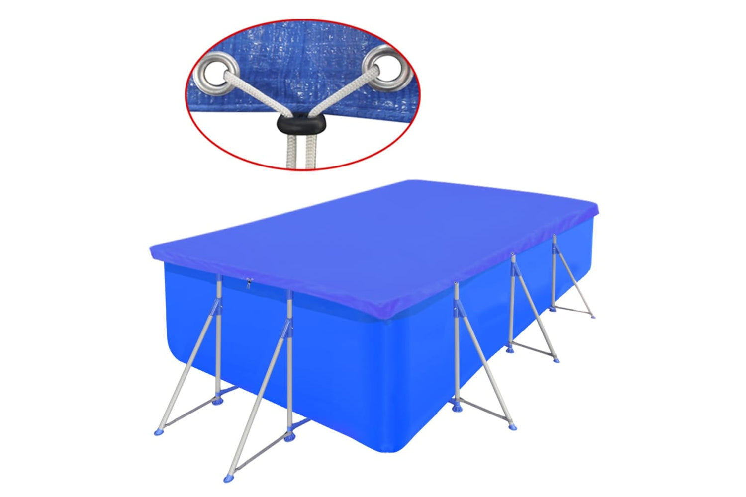vidaXL 90592 Pool Cover Pe Rectangular 90 G/sqm 540 X 270cm