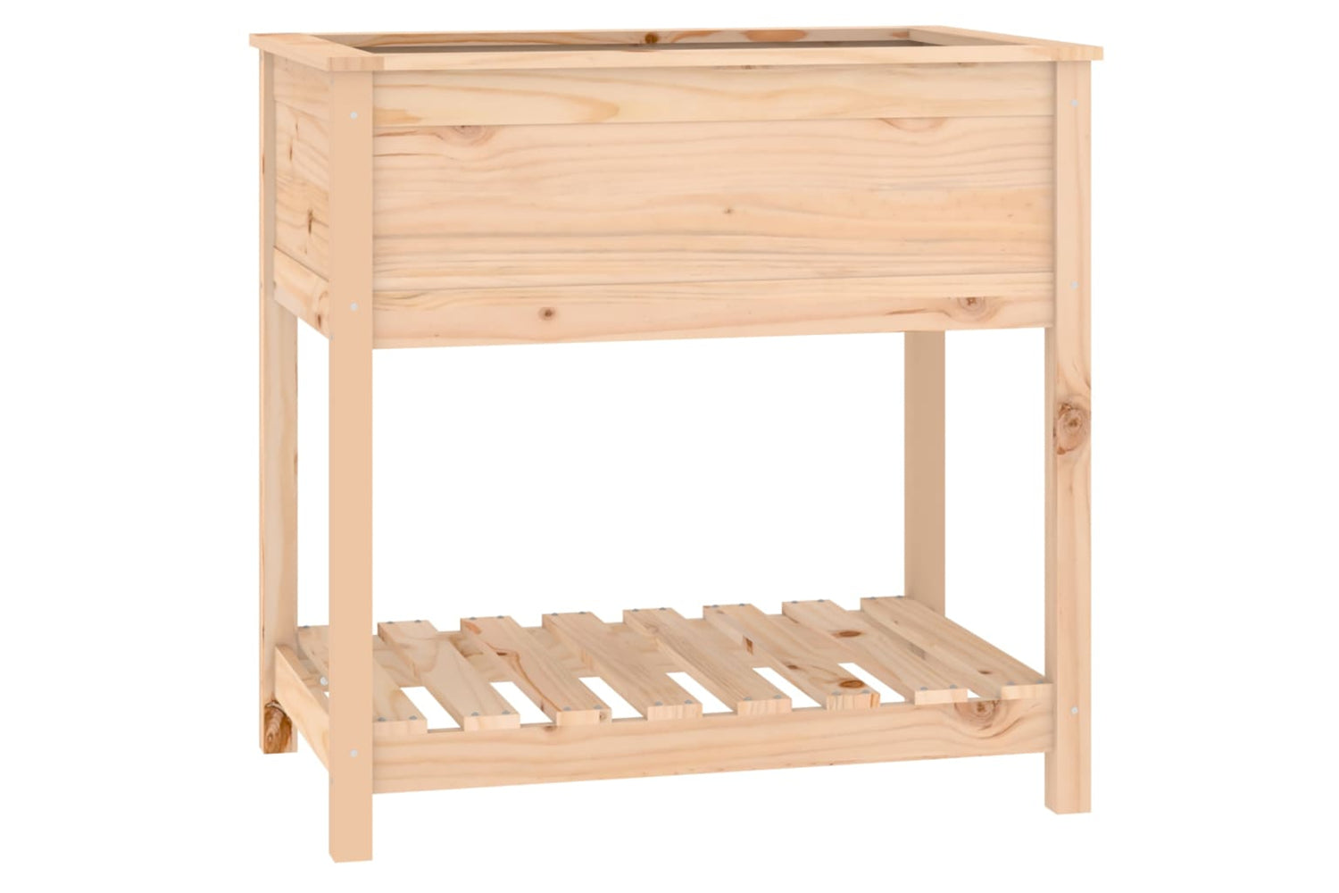 vidaXL 823780 Planter With Shelf 82.5x54x81cm Solid Wood Pine