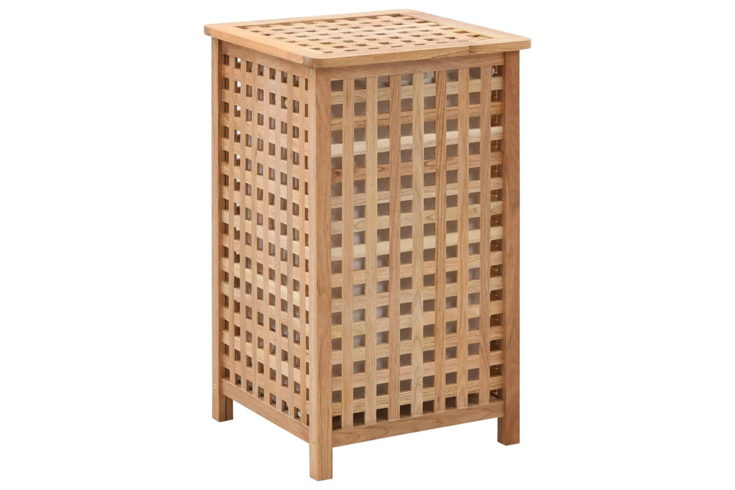 vidaXL 247603 Laundry Bin 39x39x65cm Solid Walnut Wood
