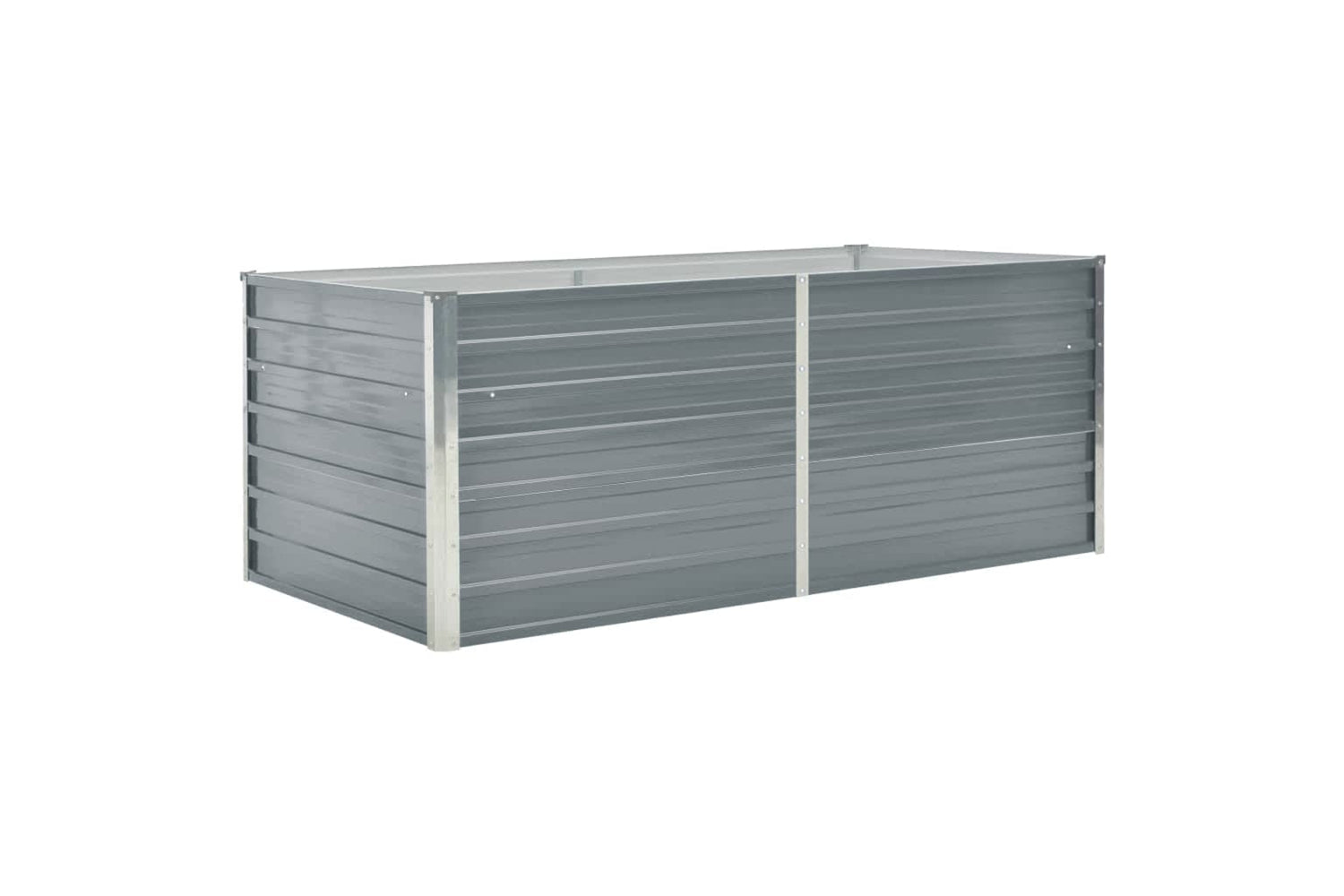 vidaXL 47011 Raised Garden Bed 160x80x45cm Galvanised Steel Grey