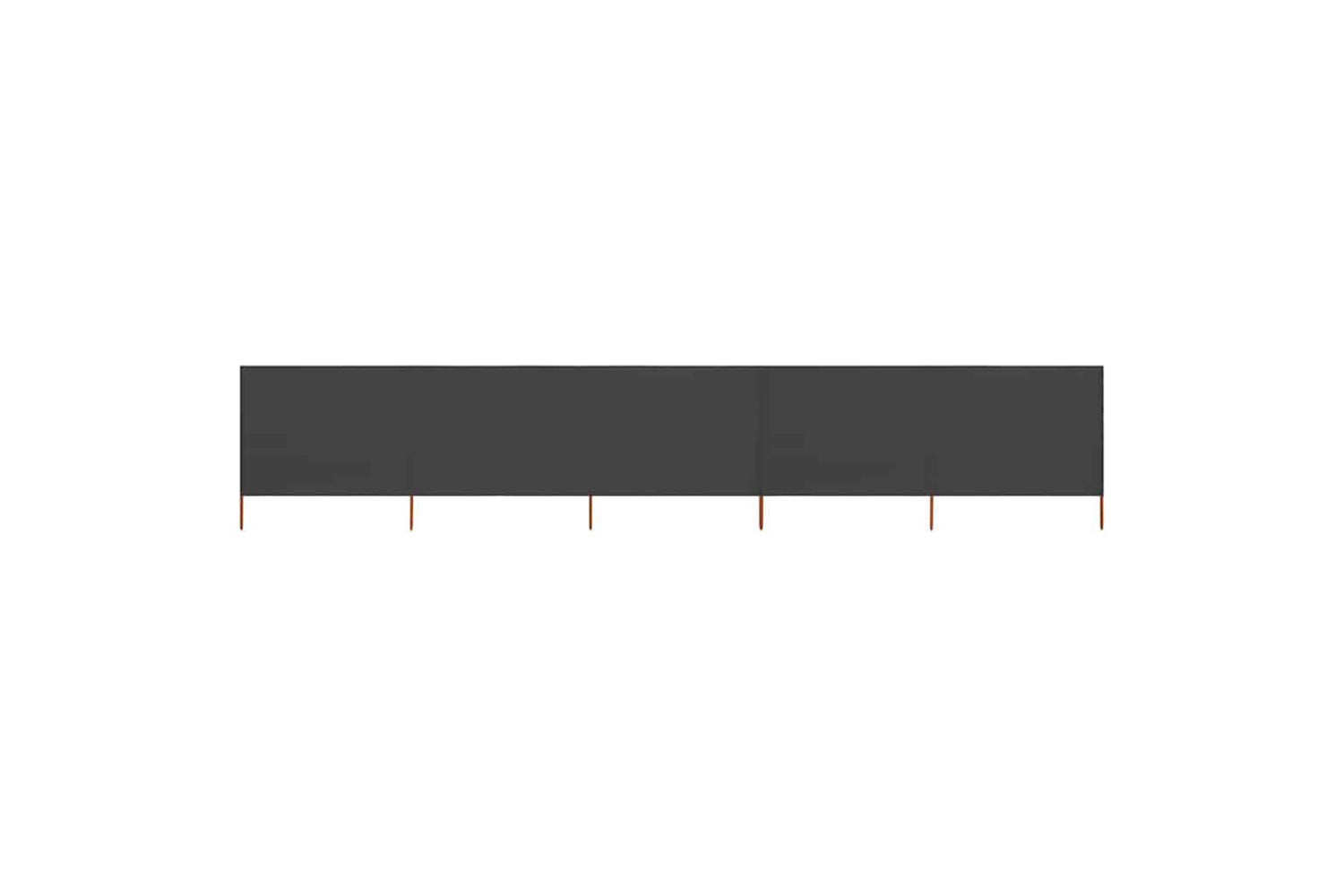 vidaXL 47156 5-panel Wind Screen Fabric 600x80cm Anthracite
