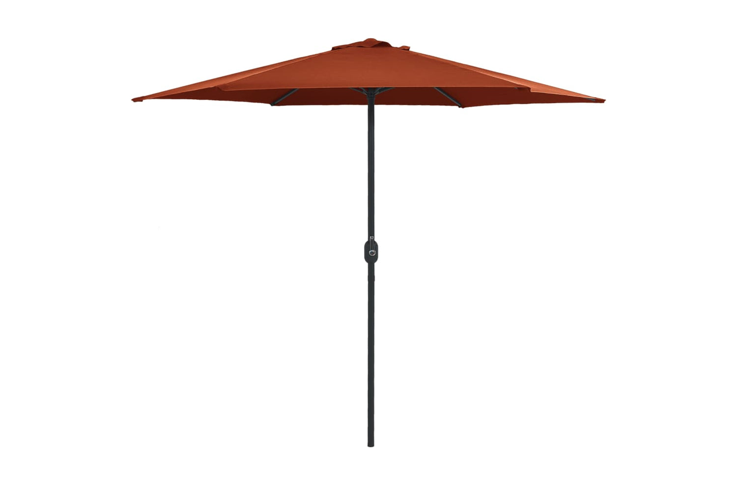 vidaXL 47349 Outdoor Parasol With Aluminium Pole 270x246cm Terracotta