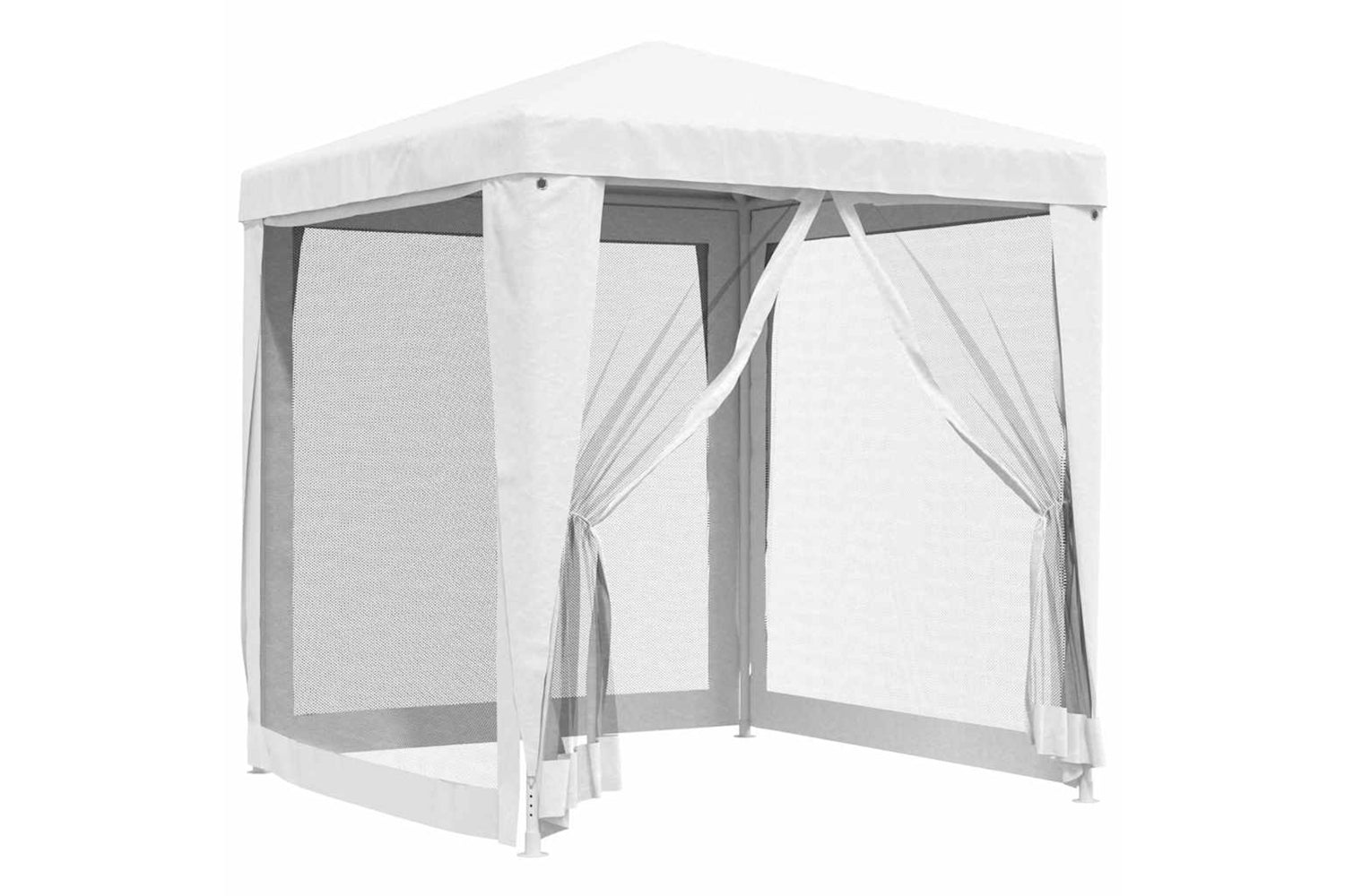 Vidaxl 48520 Party Tent With 4 Mesh Sidewalls 2x2 M White