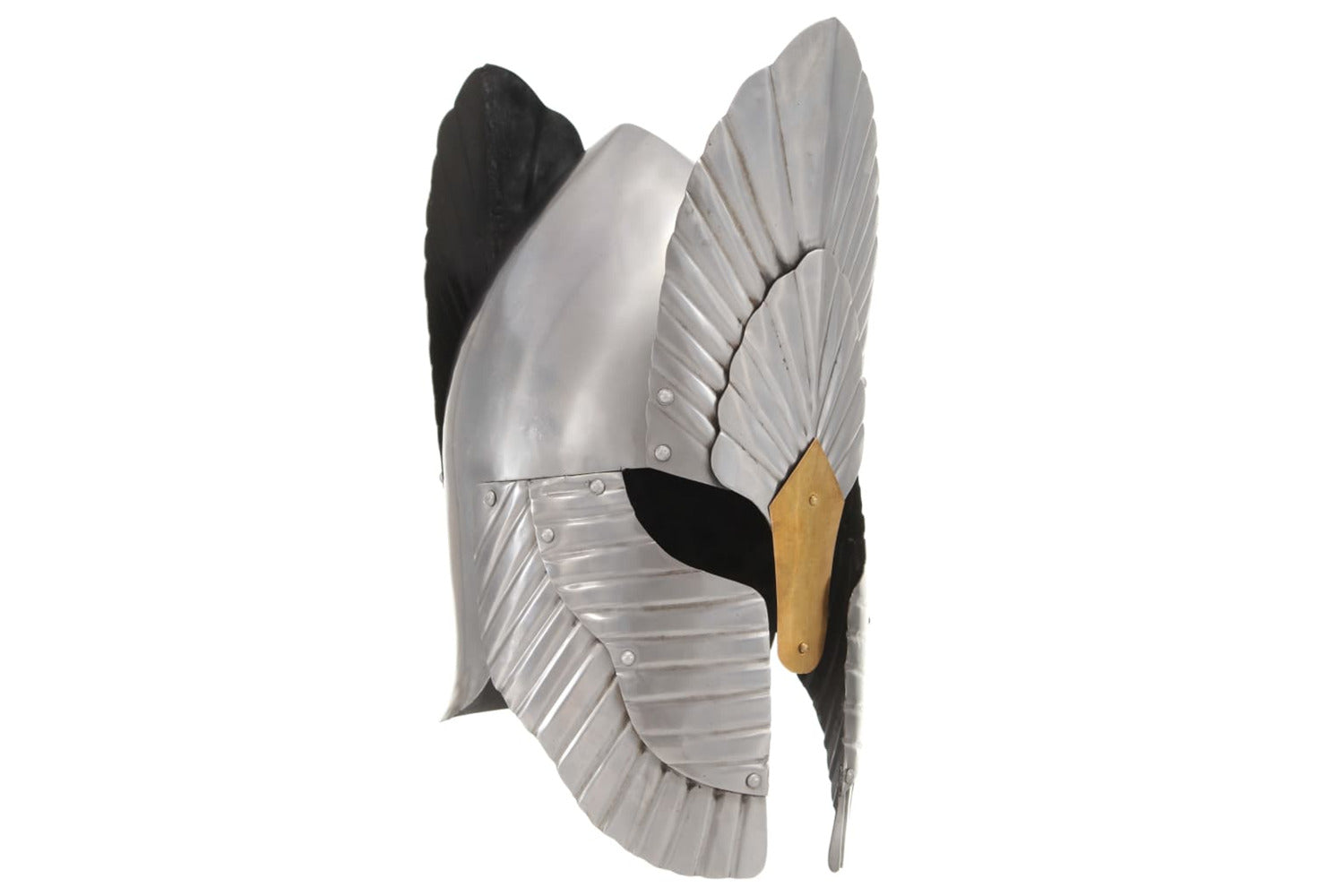 Vidaxl 286230 Fantasy Medieval Knight Helmet Replica Larp Silver Steel-2