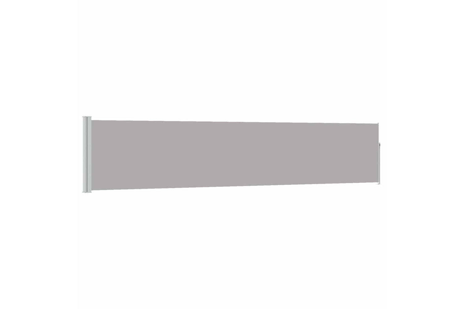 vidaXL 48386 Patio Retractable Side Awning 100x500cm Grey