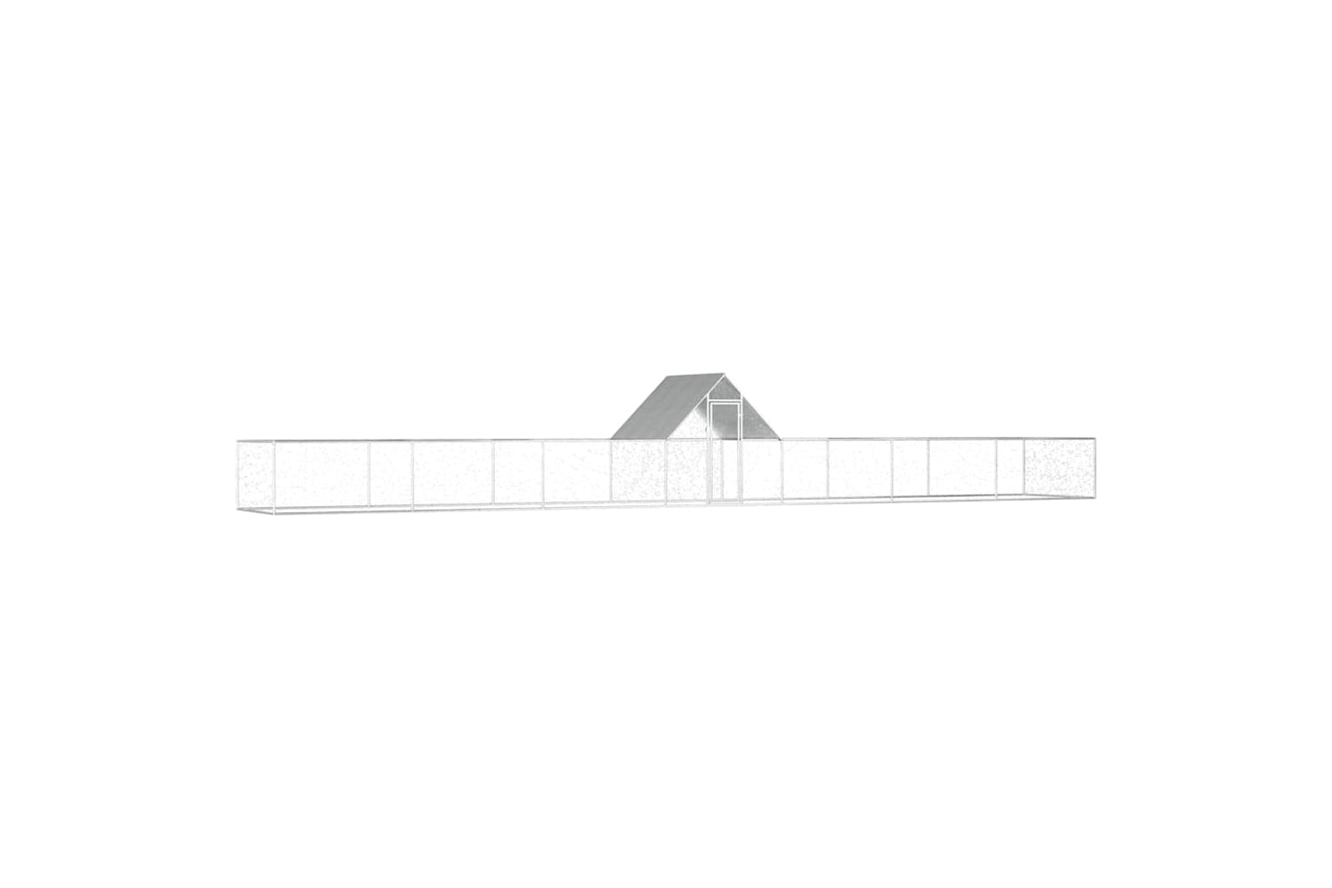 Vidaxl 144564 Chicken Coop 14x2x2 M Galvanised Steel