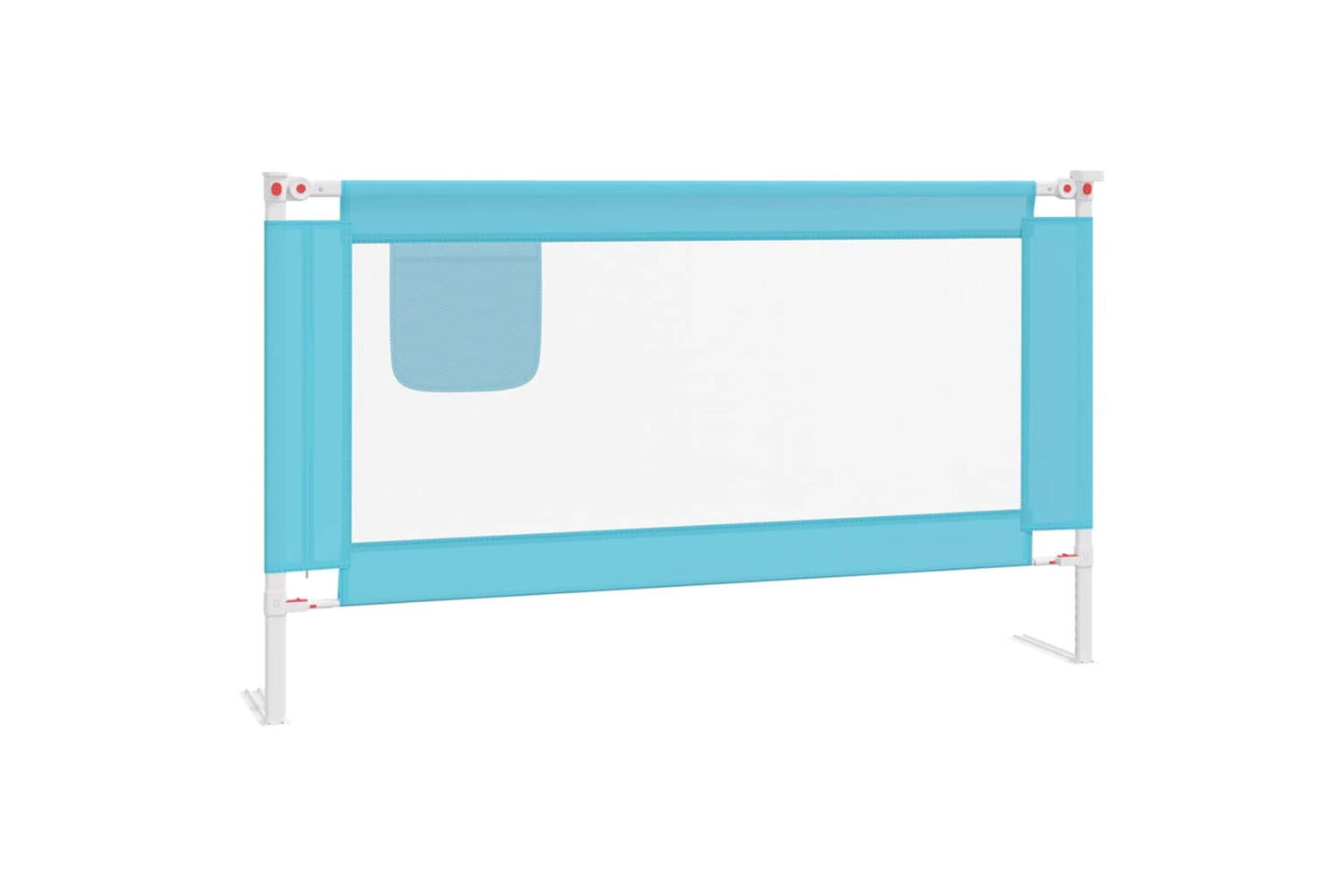Vidaxl Toddler Safety Bed Rail Blue 140x25 Cm Fabric