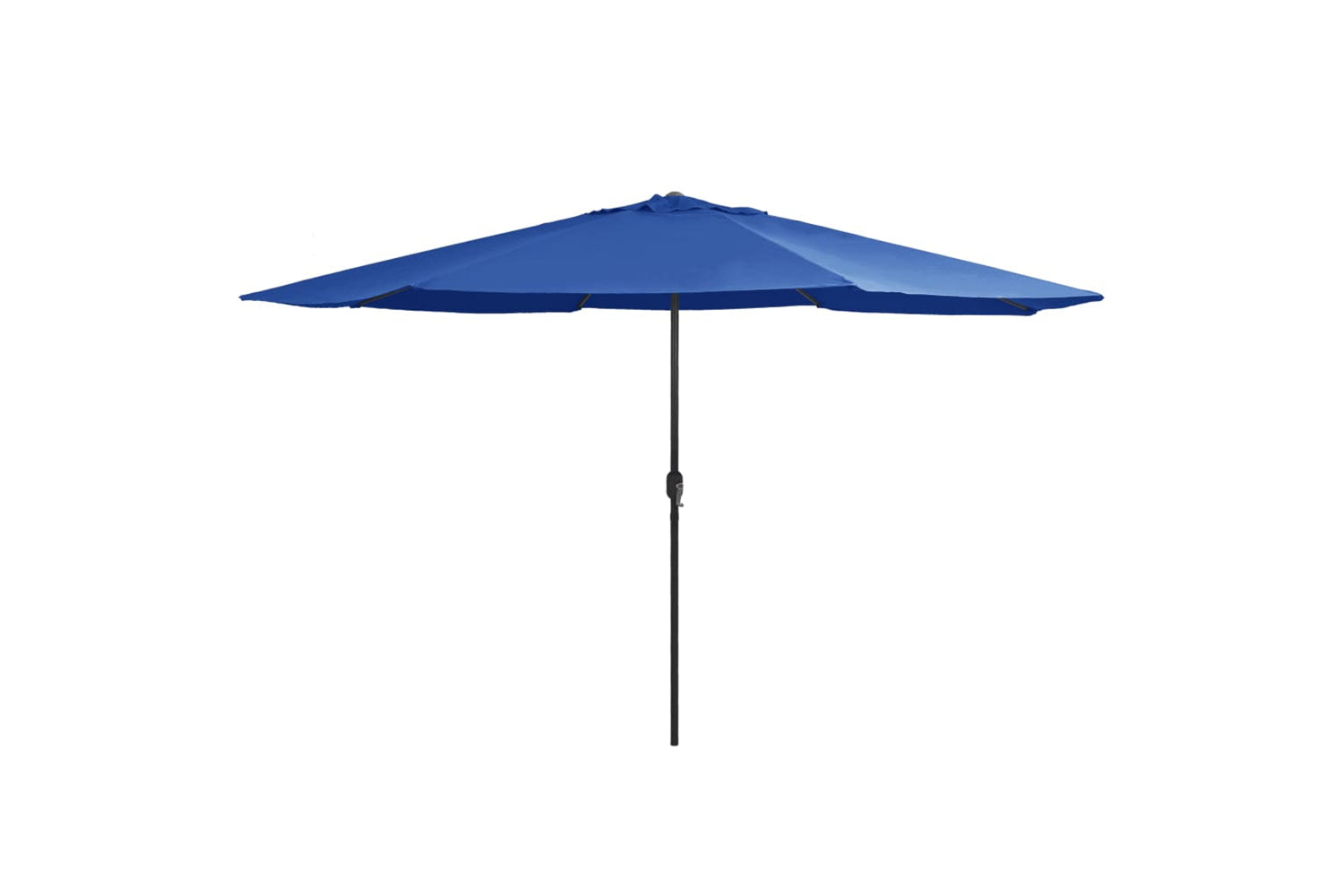 vidaXL Outdoor Parasol With Metal Pole 390cm Azure Blue