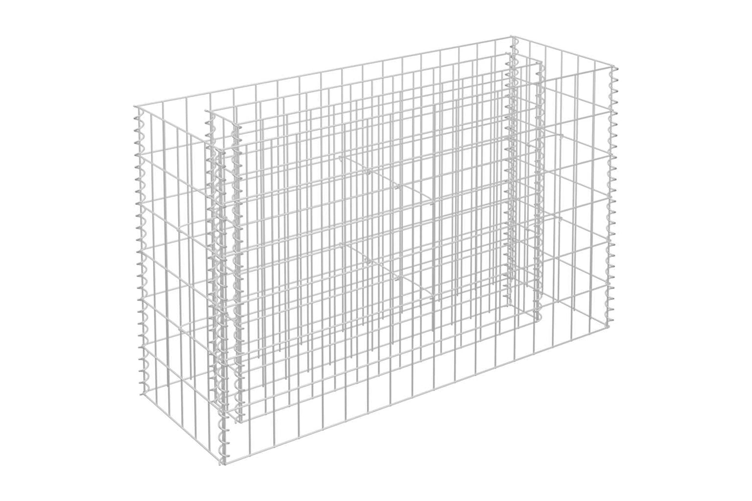 vidaXL 145630 Gabion Raised Bed Galvanised Steel 90x30x60cm