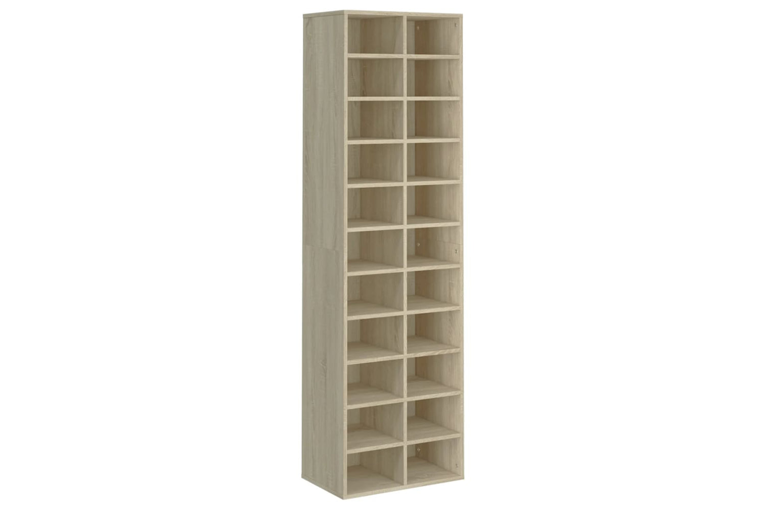 vidaXL 800372 Shoe Cabinet Sonoma Oak 54x34x183cm Engineered Wood
