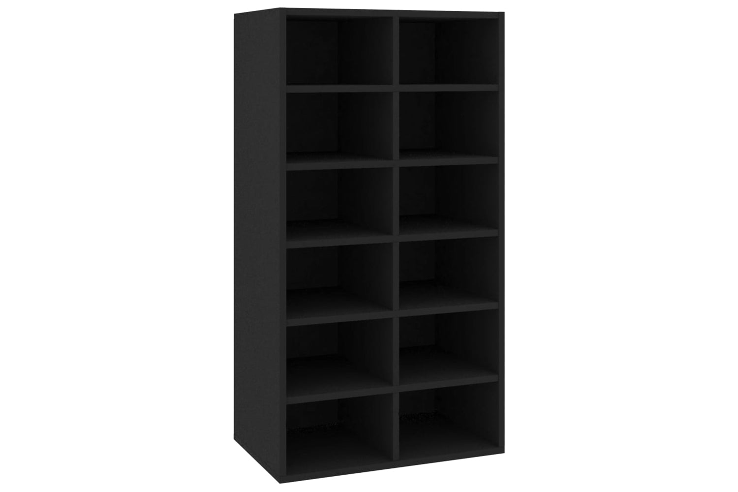 vidaXL 800397 Shoe Rack Black 54x34x100.5cm Engineered Wood