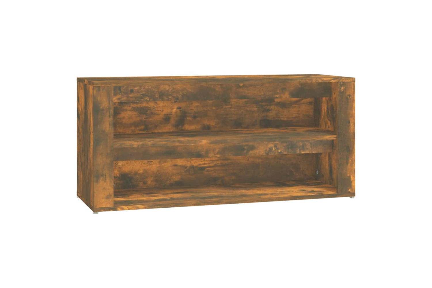 vidaXL 816909 Shoe Rack Smoked Oak 100x35x45cm Engineered Wood