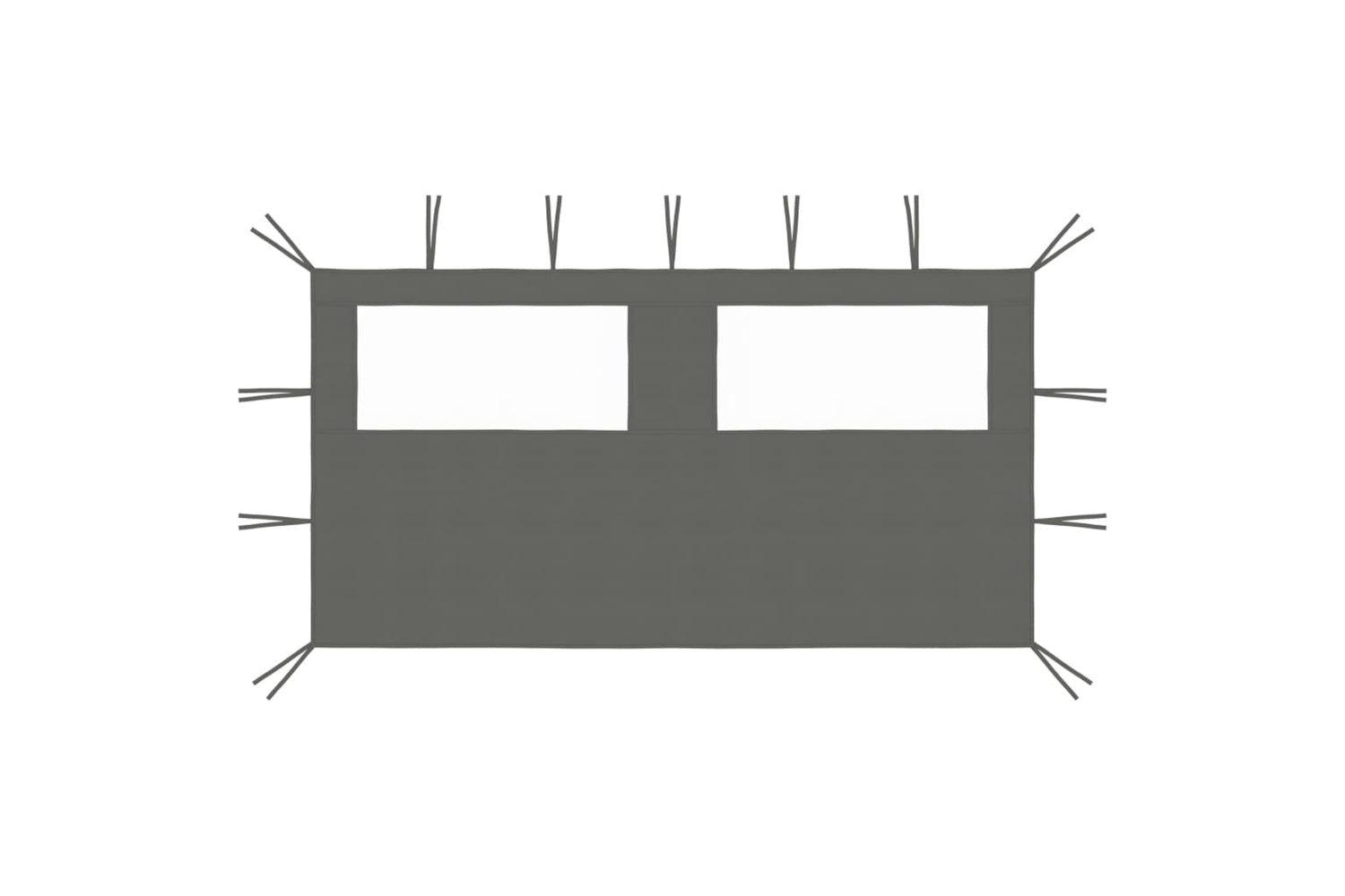 Vidaxl 3070423 Gazebo Sidewall With Windows 4x2 M Anthracite