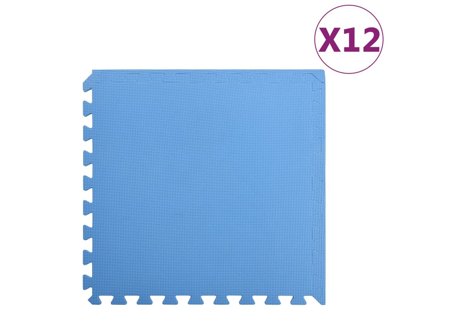vidaXL 92465 Floor Mats 12 Pcs 4.32 ÃƒÂƒÃ‚ÂžÃ‚Â¡ Eva Foam Blue-2