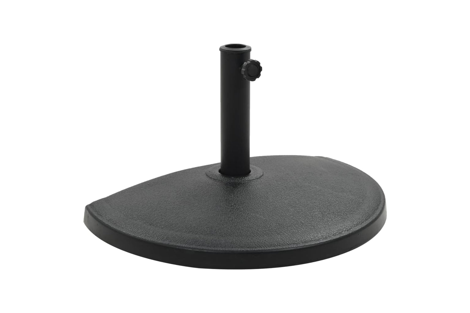 Vidaxl 45199 Parasol Base Half Round Polyresin 15 Kg Black