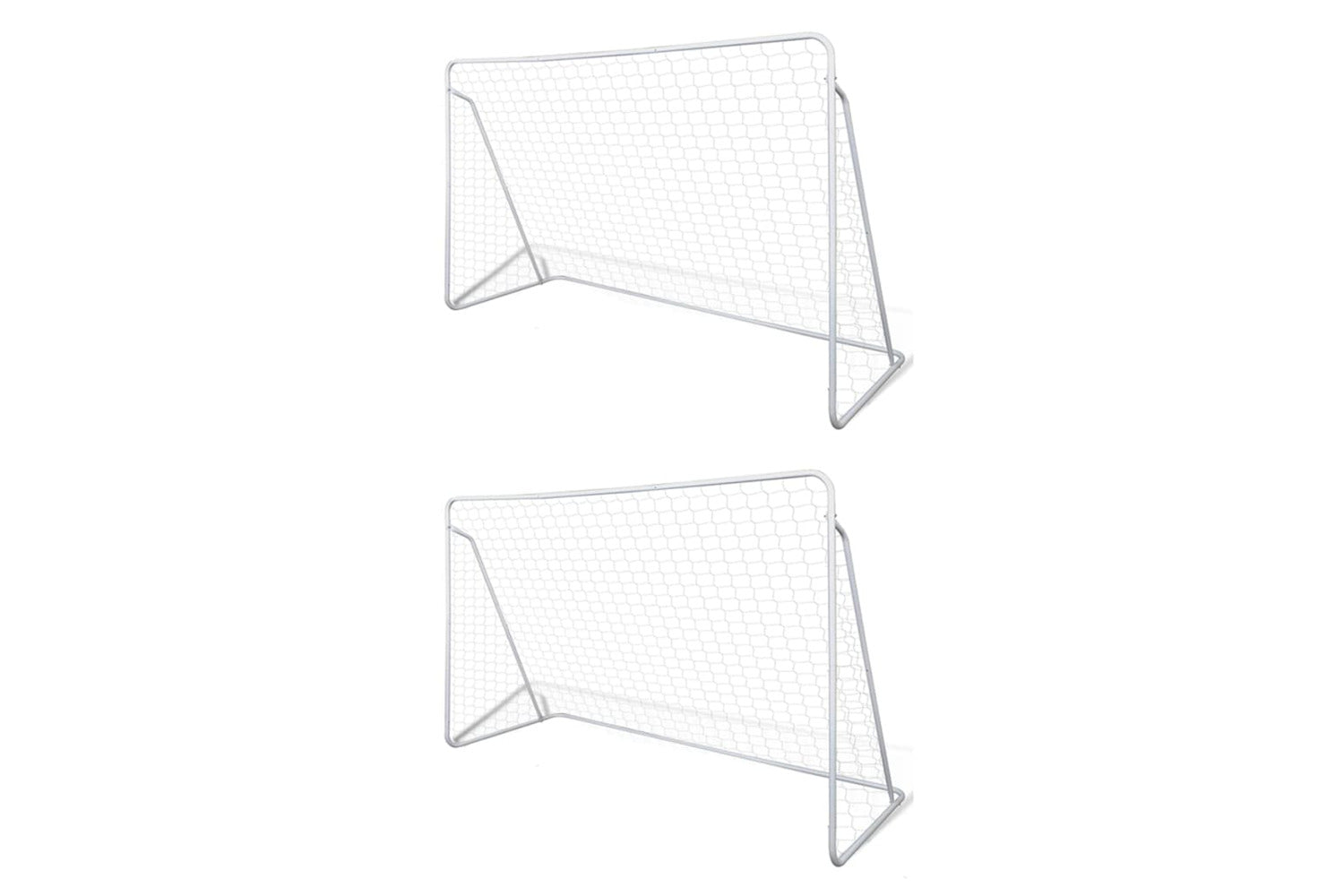 vidaXL 276045 Football Goal Nets Steel 2 Pcs 240x90x150cm-2