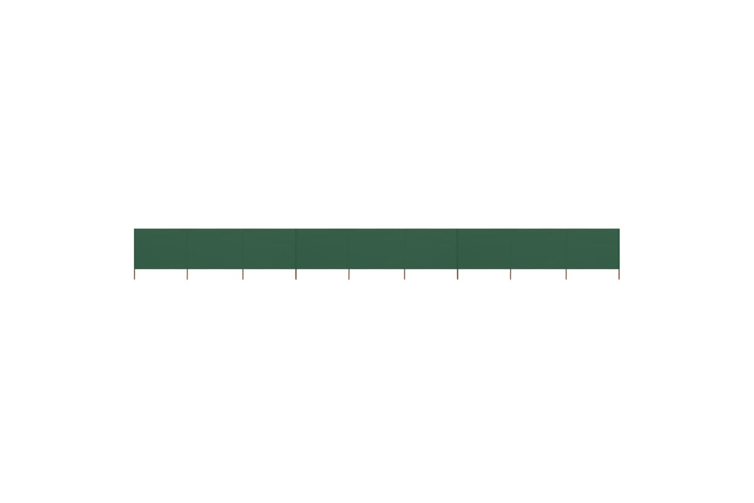 vidaXL 47187 9-panel Wind Screen Fabric 1200x80cm Green
