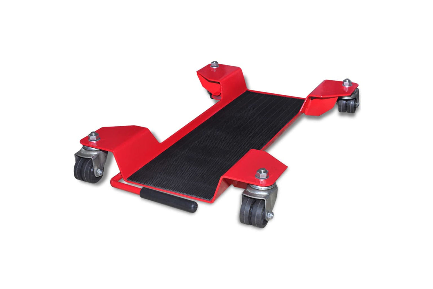Vidaxl 141972 Motorcycle Dolly Centre Stand Red-2