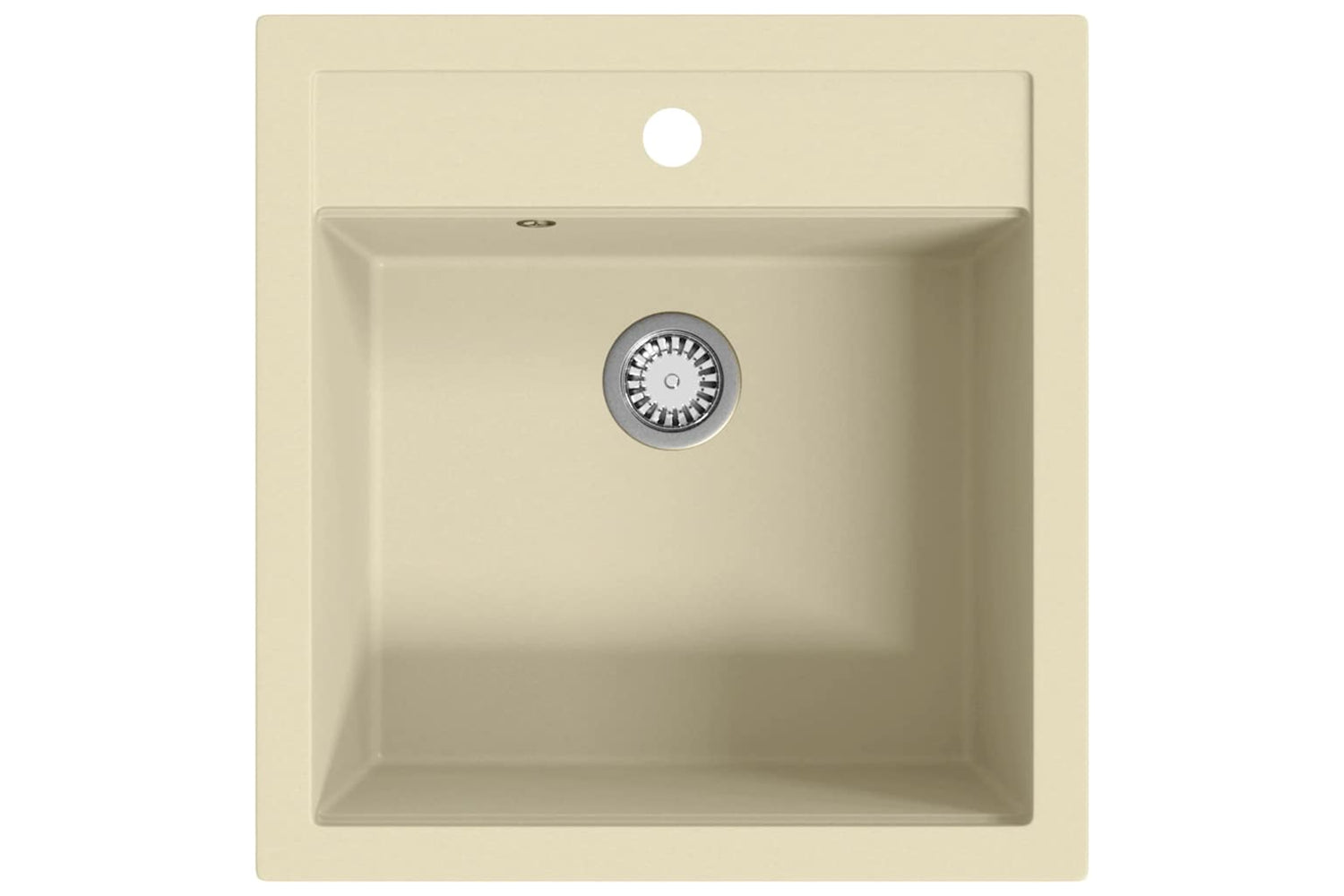 Vidaxl Granite Kitchen Sink Single Basin Beige
