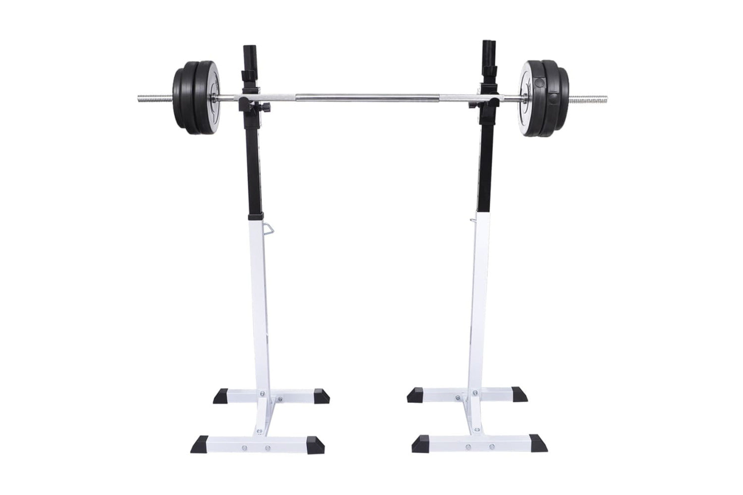 Vidaxl 90363 Squat Barbell Rack Set-2