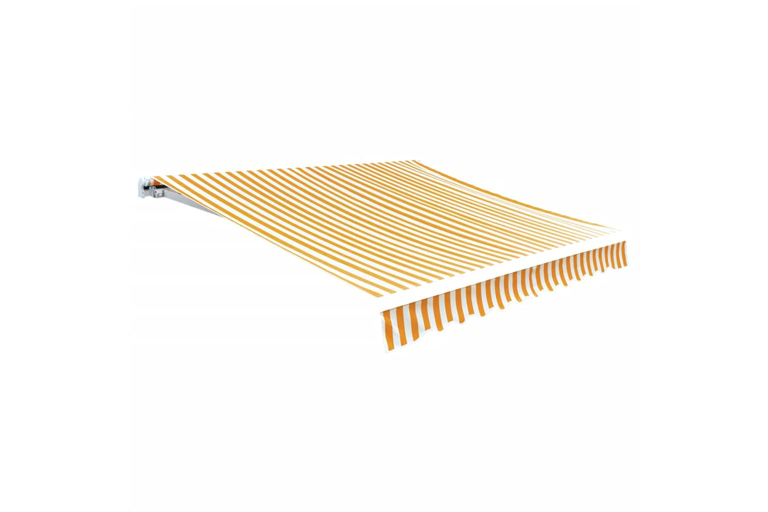 vidaXL 141017 Awning Top Sunshade Canvas Sunflower Yellow & White 4 X 3 M