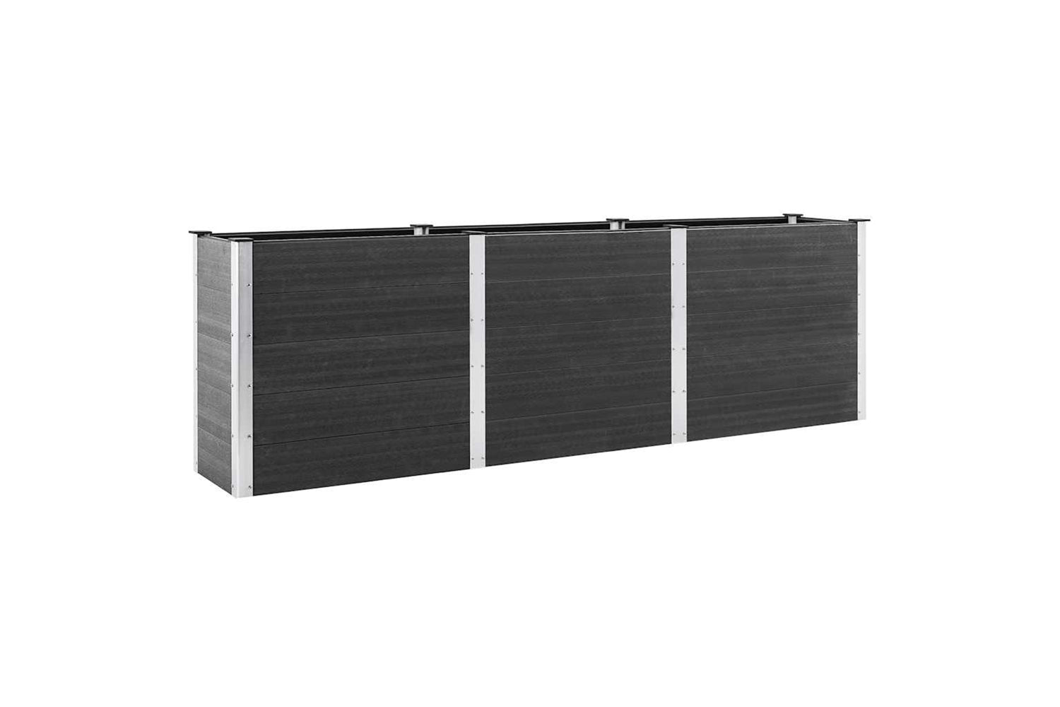 vidaXL 318100 Garden Raised Bed Grey 300x50x91cm Wpc