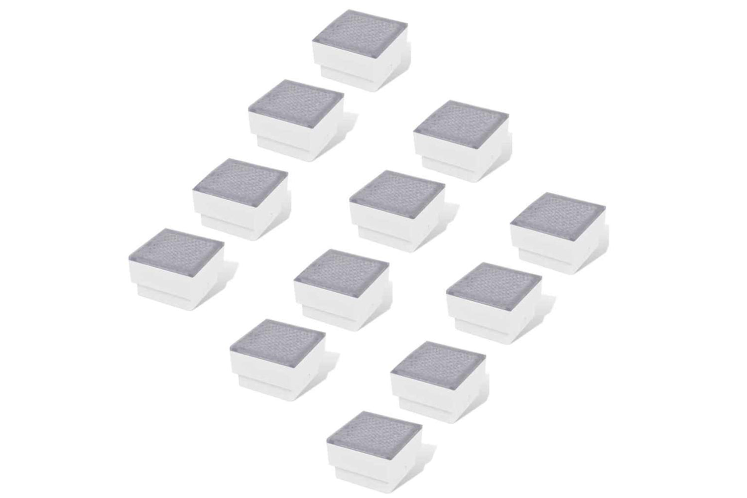 vidaXL 272494 Led Inground Lights 12 Pcs 100x100x68mm