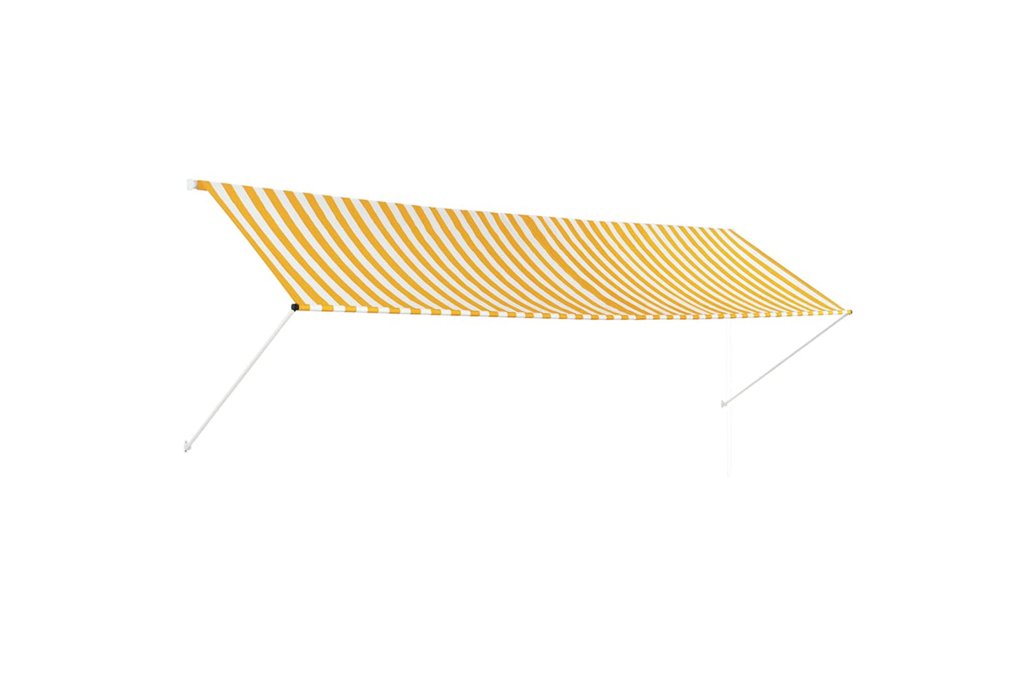 Vidaxl Retractable Awning 400x150 Cm Yellow And White