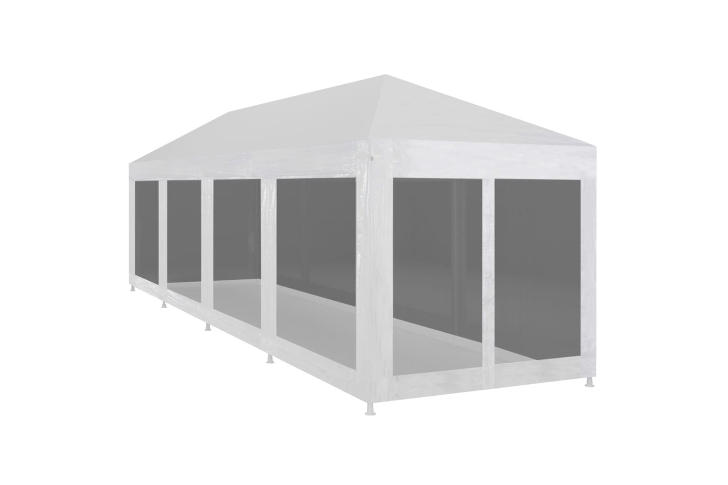 Vidaxl 45112 Party Tent With 10 Mesh Sidewalls 12x3 M