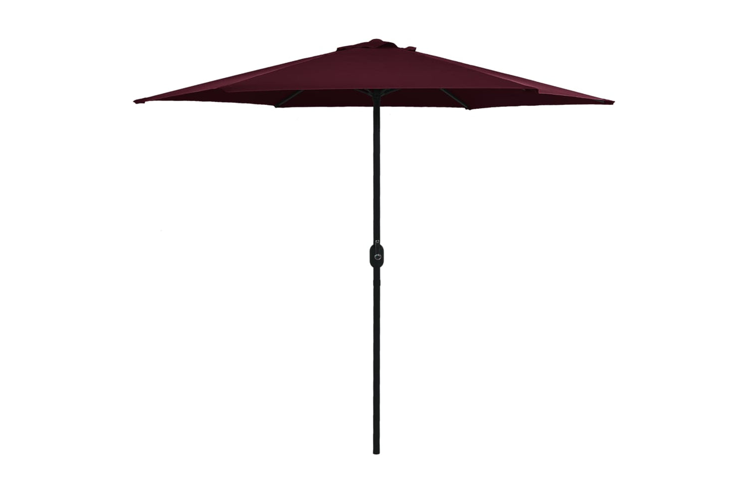 vidaXL 47348 Outdoor Parasol With Aluminium Pole 270x246cm Bordeaux Red