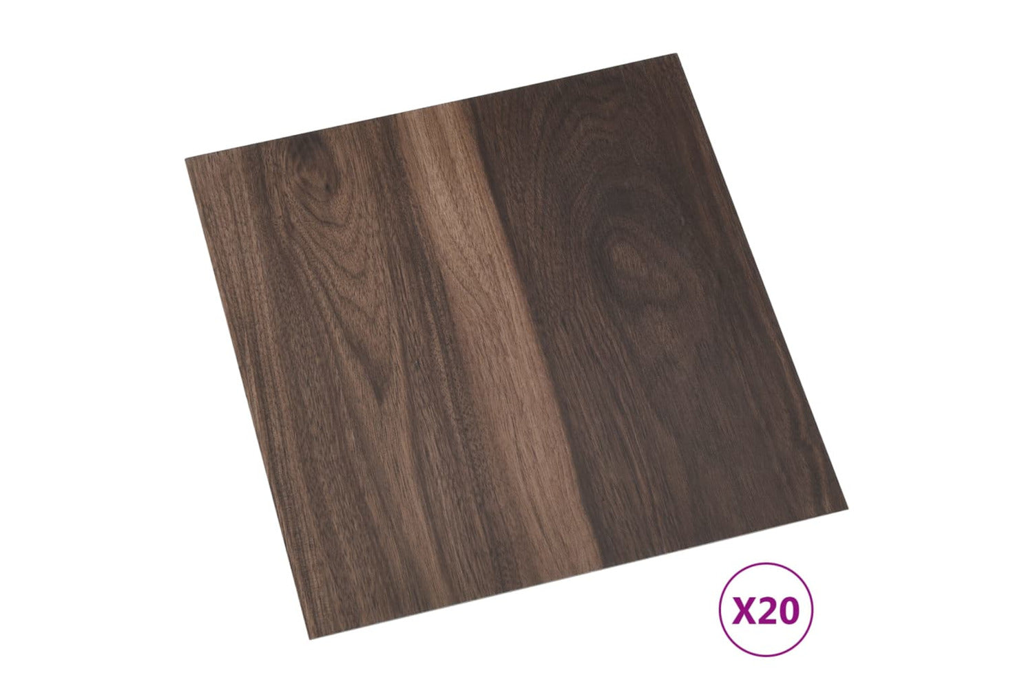 Vidaxl Self-adhesive Flooring Planks 20 Pcs Pvc 1.86 MÂ² Dark Brown-2