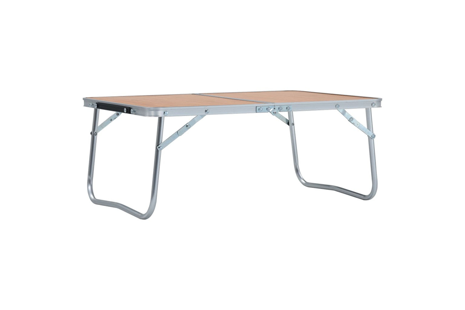 vidaXL 48186 Folding Camping Table Brown Aluminium 60x40cm-2