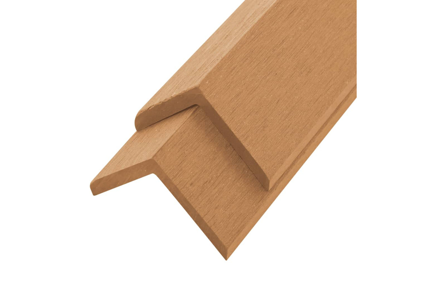 vidaXL 45021 5 Pcs Decking Angle Trims Wpc 170cm Teak Colou-2