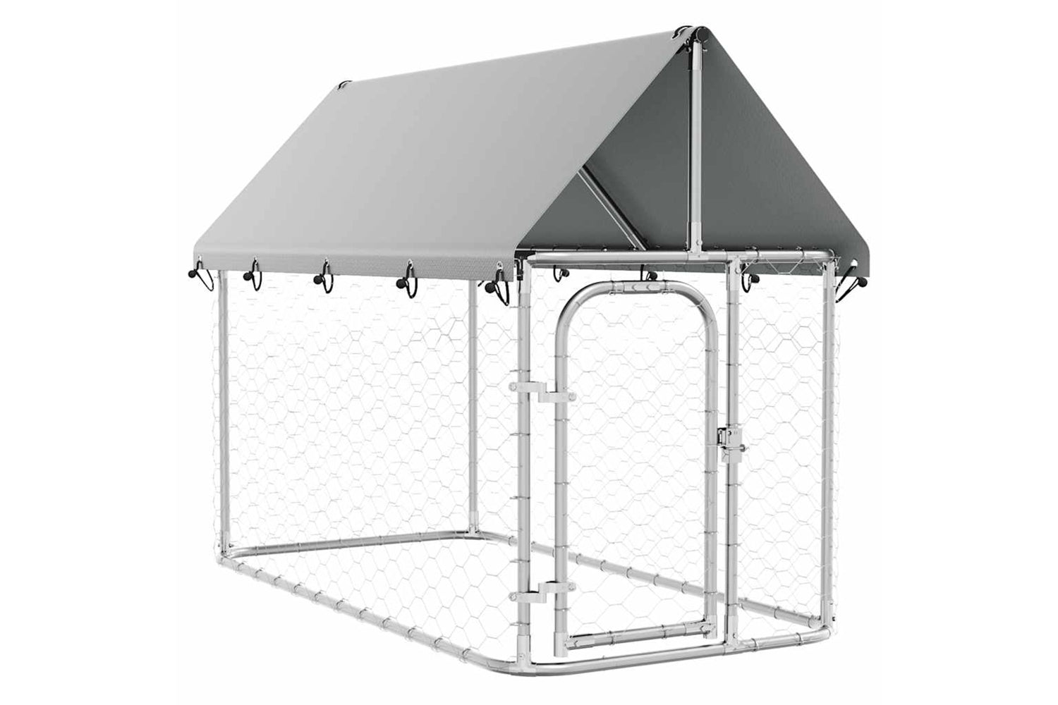 Vidaxl Outdoor Dog Kennel With Roof 200x100x150 Cm