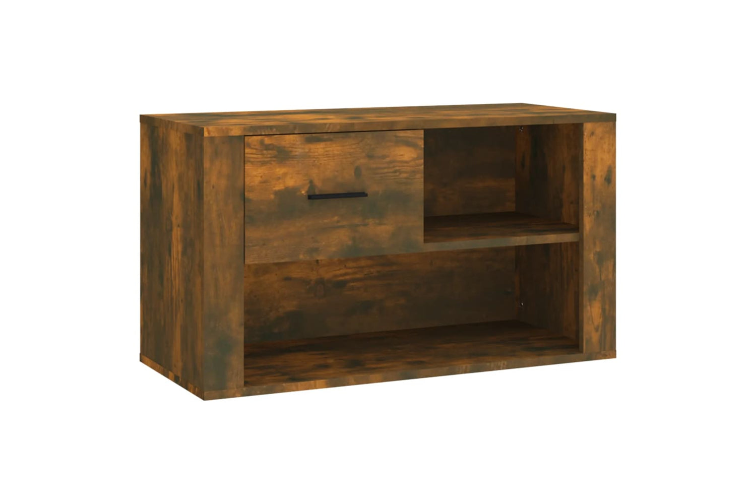 vidaXL 816757 Shoe Cabinet Smoked Oak 80x35x45cm Engineered Wood