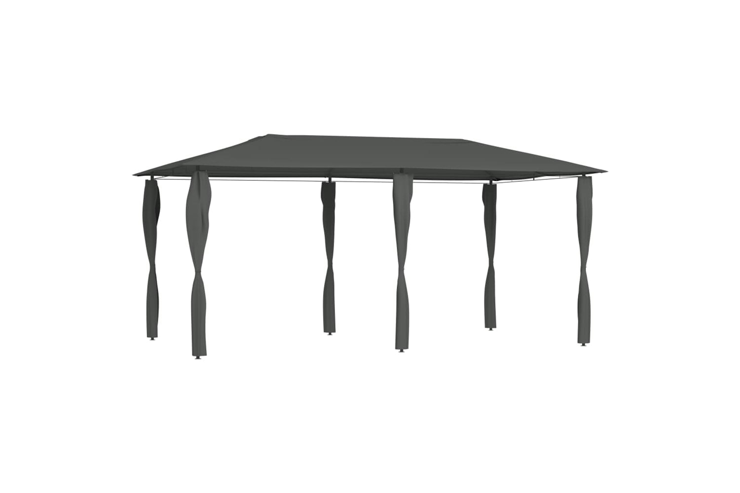Vidaxl Gazebo With Post Covers 2.98x5.3x2.59 M Anthracite 160 G/mÂ²