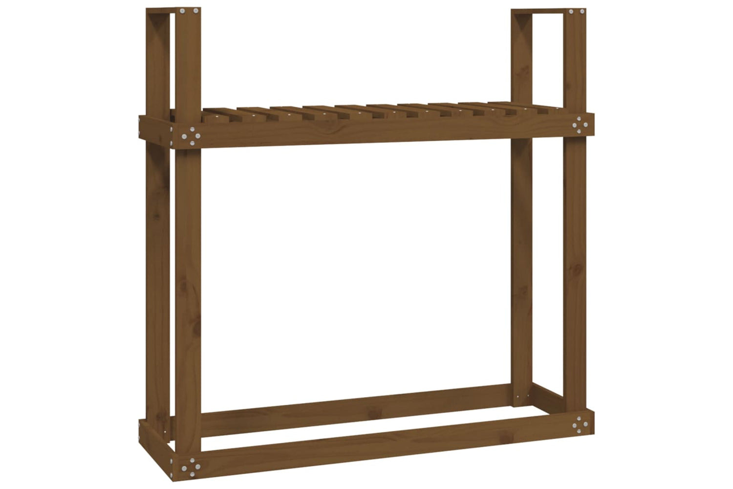 vidaXL 823860 Firewood Rack Honey Brown 110x35x108.5cm Solid Wood Pine