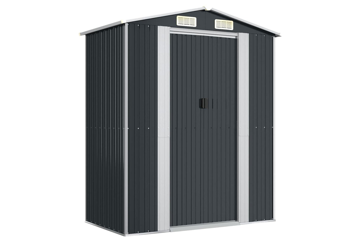 vidaXL Garden Shed Anthracite 192x108x223cm Galvanised Steel