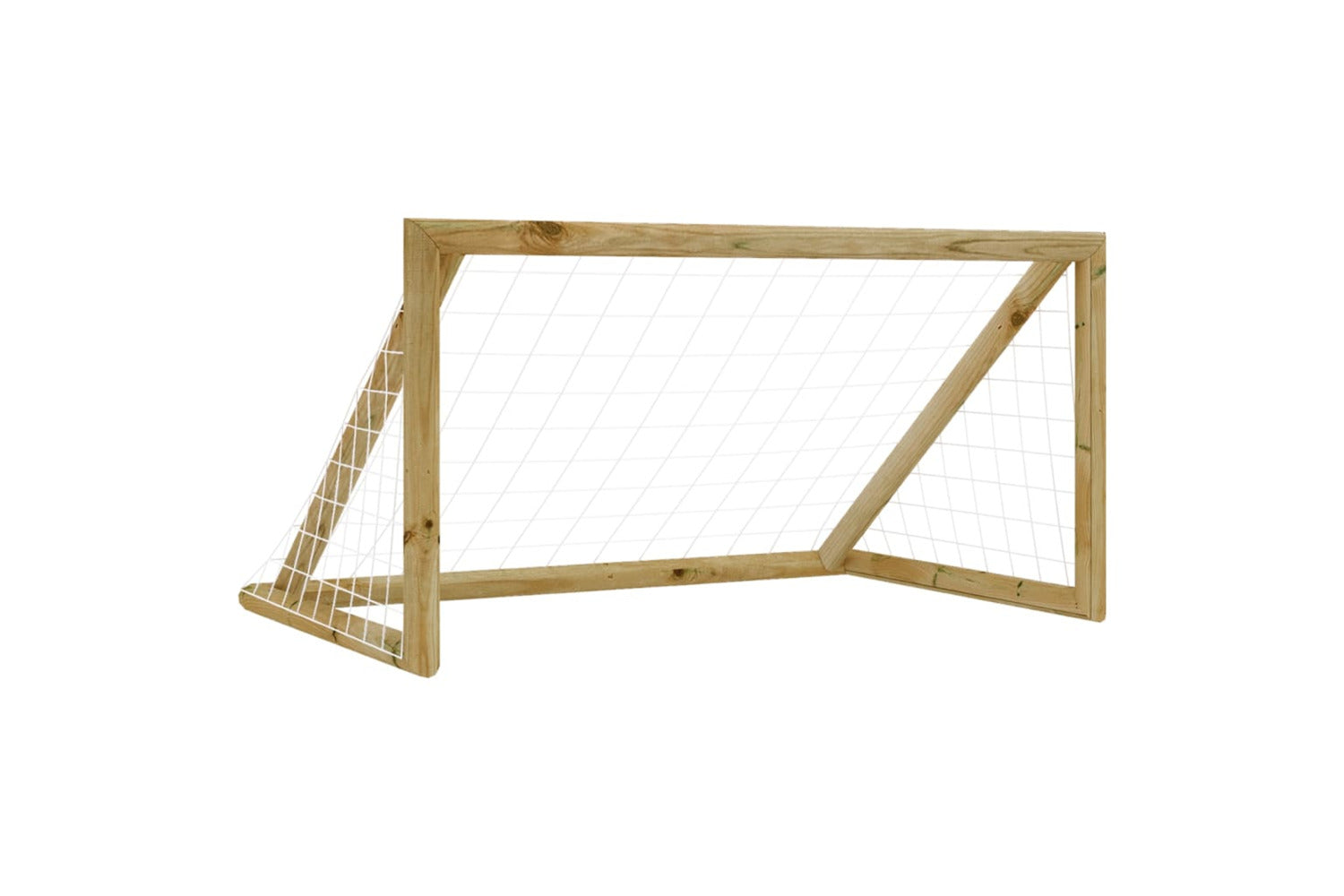 vidaXL 3059949 Football Goal With Net 160x100x80cm Impregnated Pinewood-2