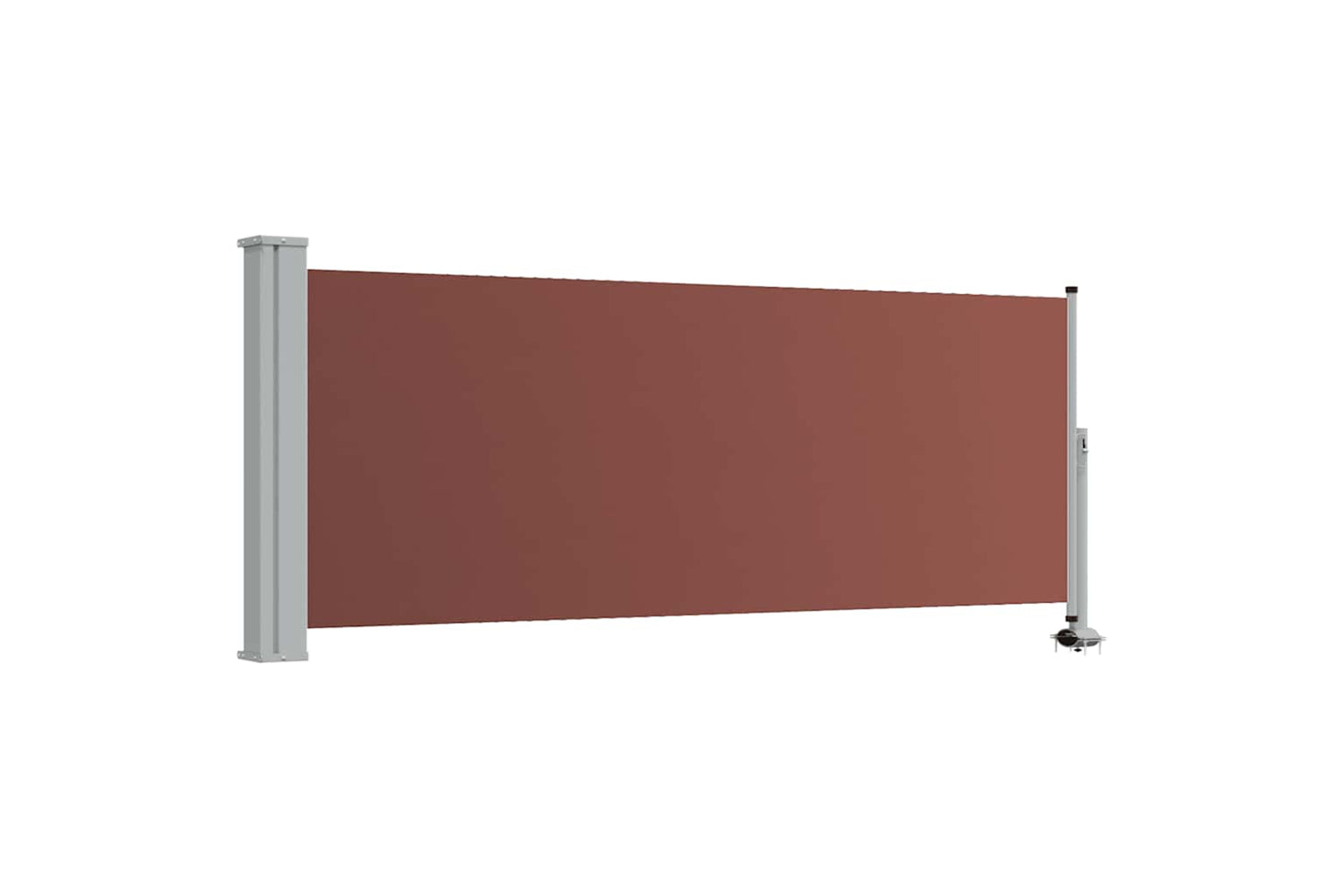 vidaXL 48340 Patio Retractable Side Awning 100x300cm Brown