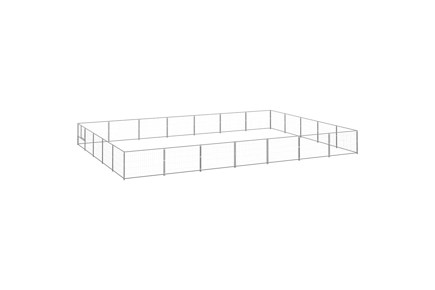 Vidaxl 3082165 Dog Kennel Silver 35 M2 Steel