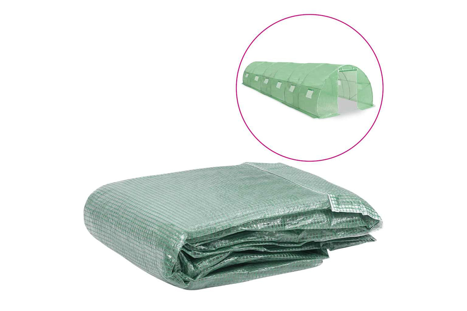 vidaXL 316432 Greenhouse Replacement Cover (27 mÂ²) 300x900x200cm Green